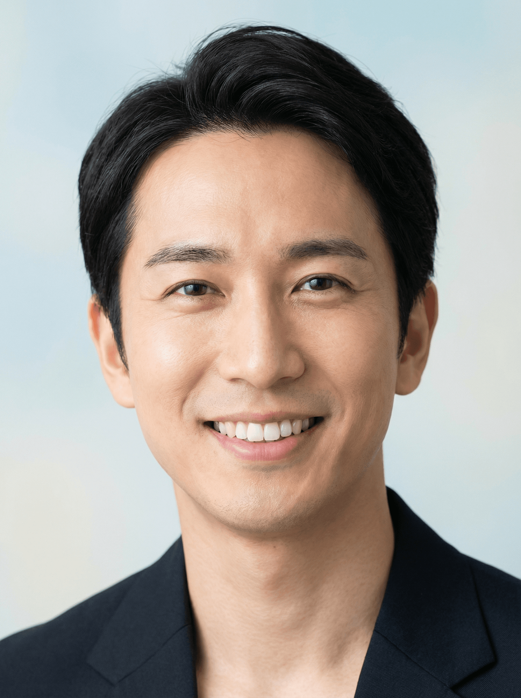 清潔感のある男性の顔