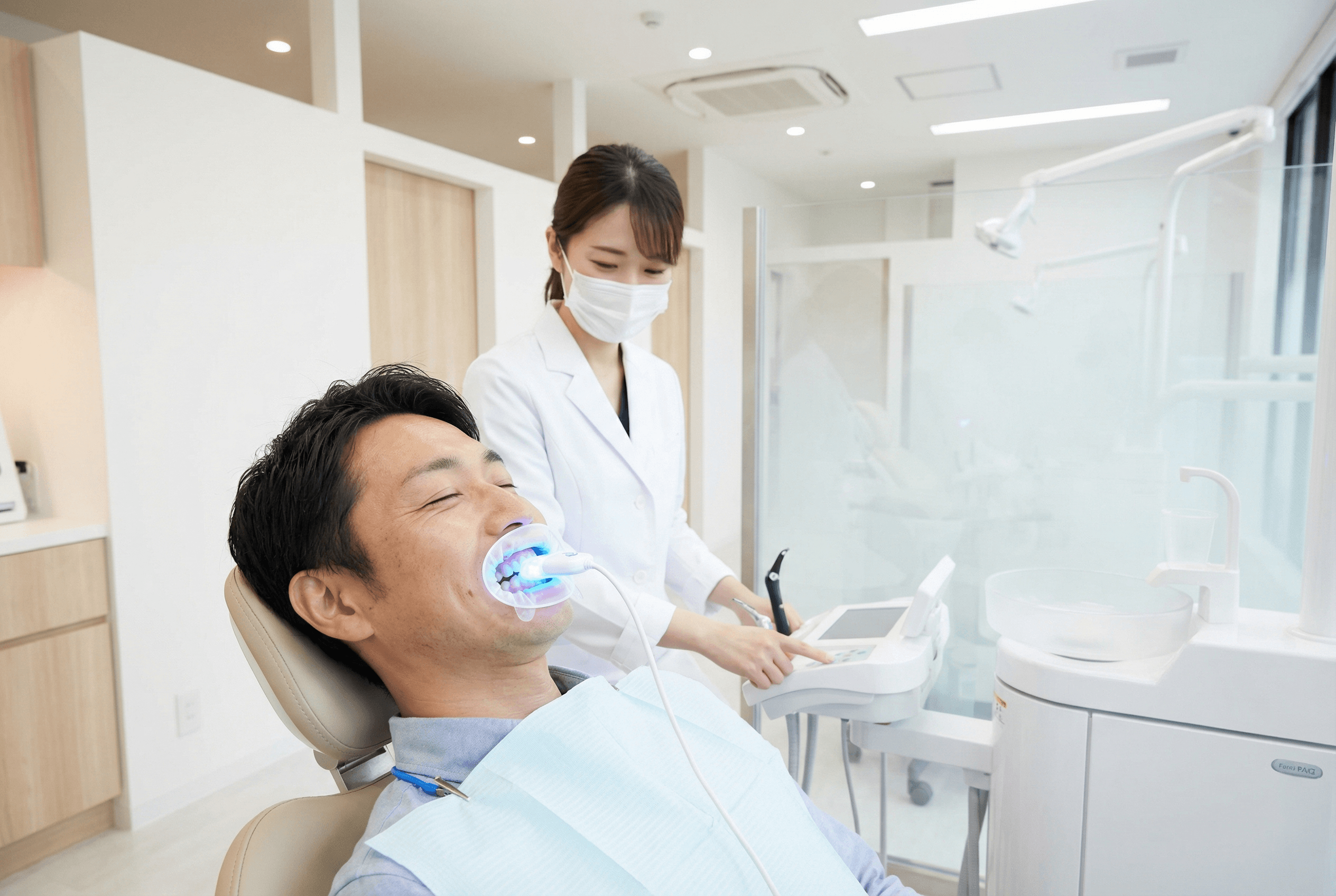 セルフホワイトニングの施術イメージ